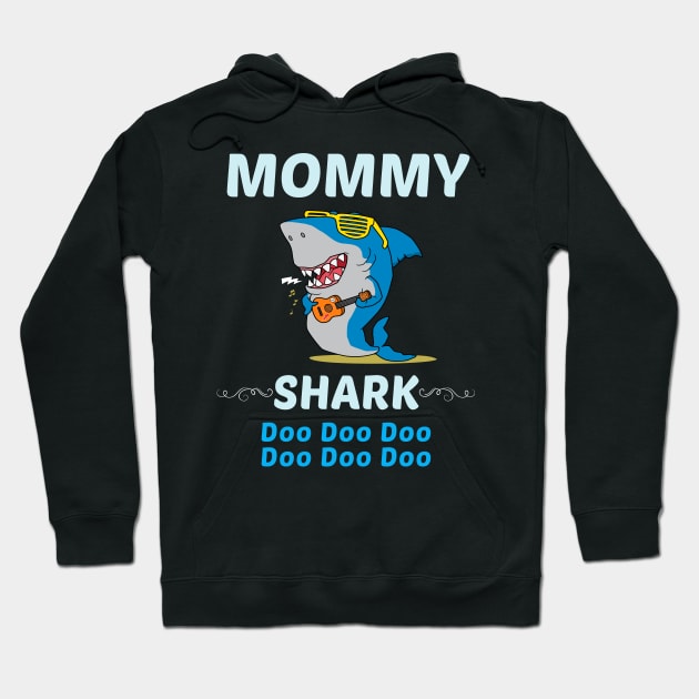 Family Shark 2 MOMMY Hoodie by blakelan128